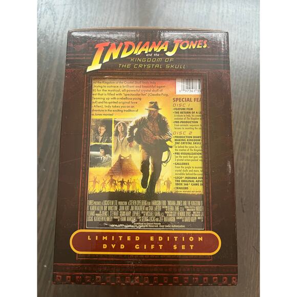Indiana Jones and the Kingdom of the Crystal Skull DVD Lmtd Edition Gift Set JL - Picture 7 of 9